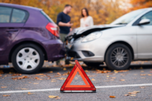 Bridgeport car accident showing how fault is determined after a collision