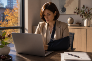 An employee reviewing how to prove lost income after a Bridgeport personal injury